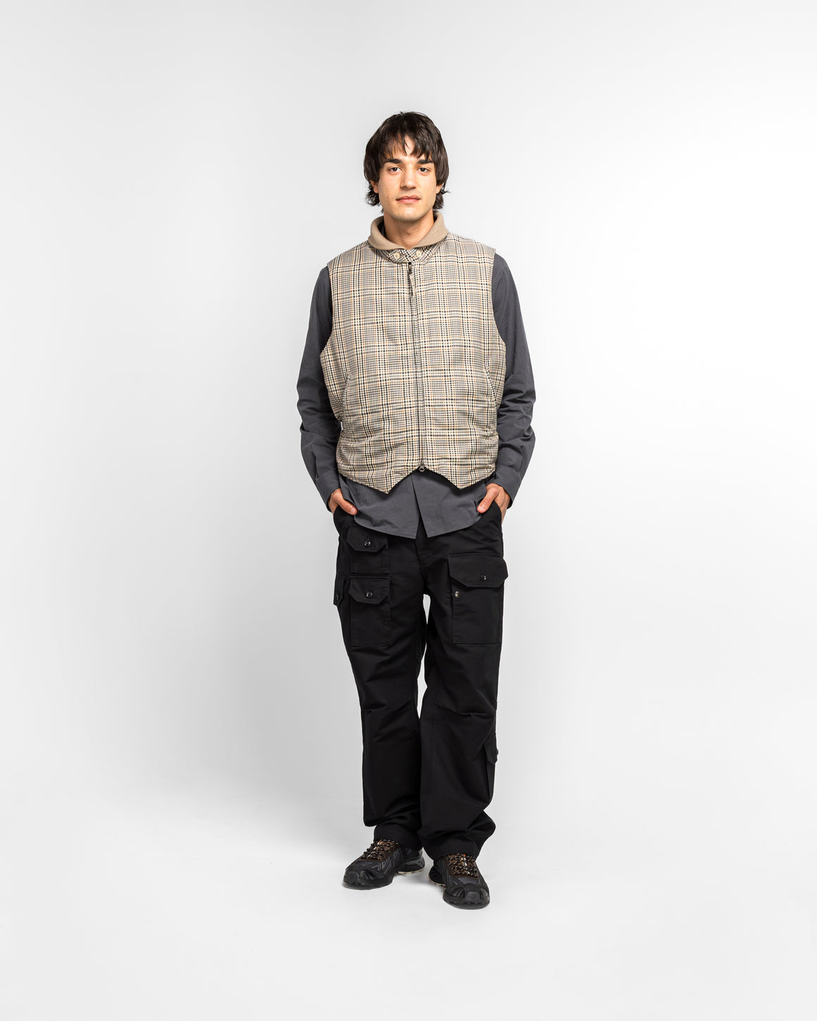 Engineered Garments - Flight Pant - Black Cotton Double Cloth - UP THERE