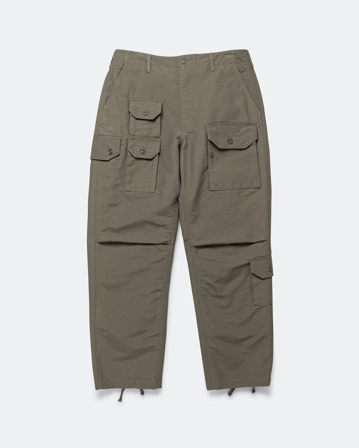 Engineered Garments - Flight Pant - Olive Cotton Double Cloth - UP THERE