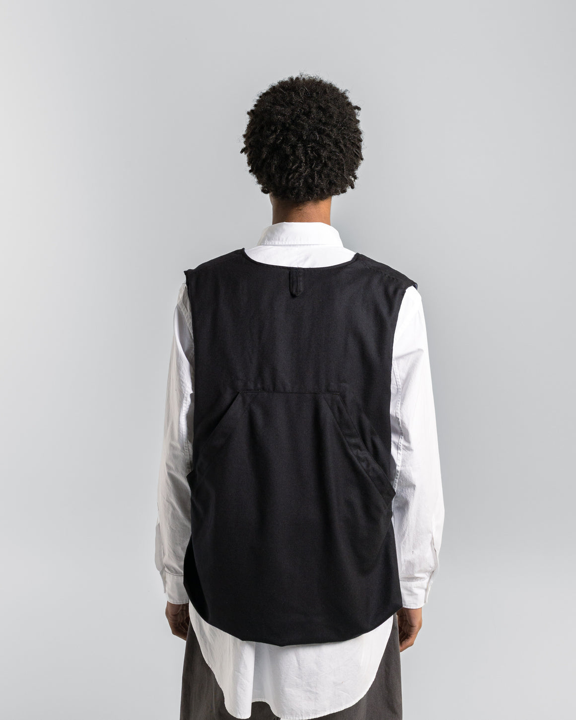 Engineered Garments - Fowl Vest - Dark Navy High Count Worsted Wool - UP THERE