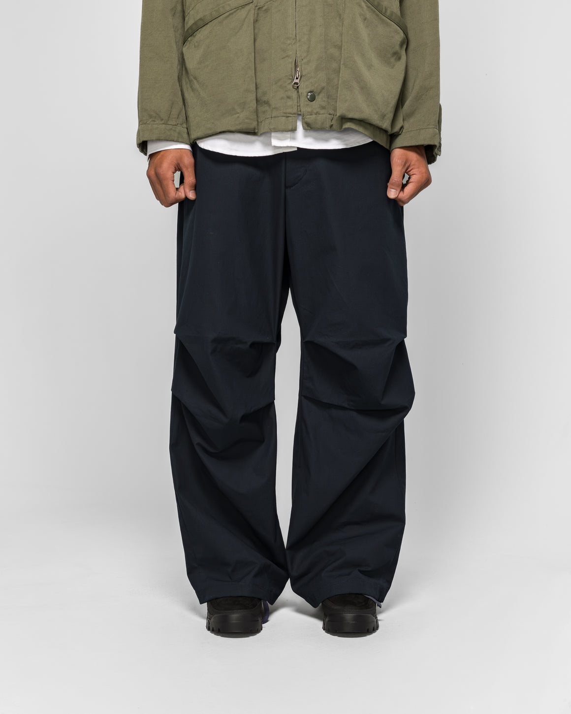 21AW Engineered Garments Pant L 新品 Engineered Garments - Over Pant - Dark Navy Cotton Heavy Poplin
