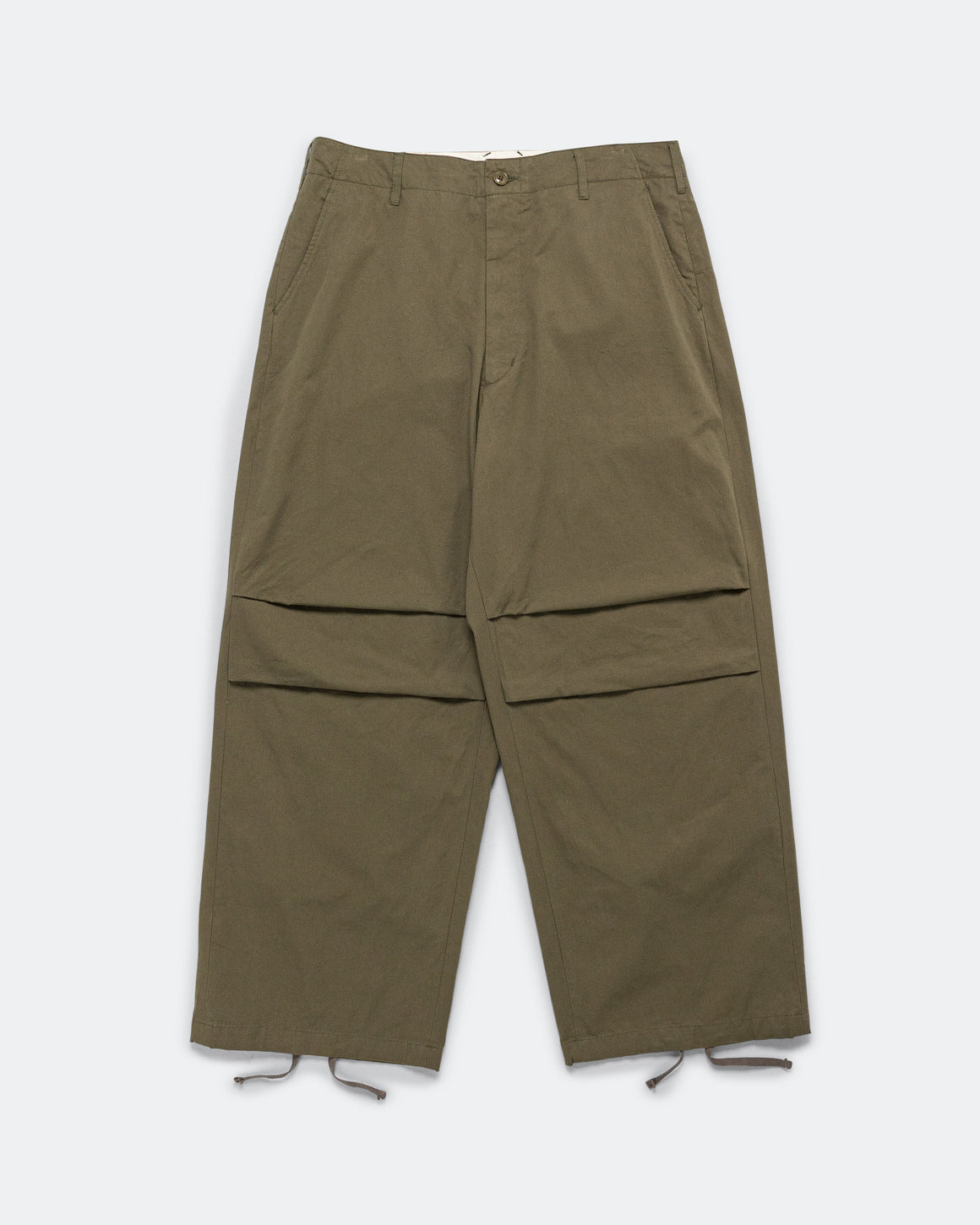 Engineered Garments - Over Pant - Olive Cotton Sanded Cloth - UP THERE