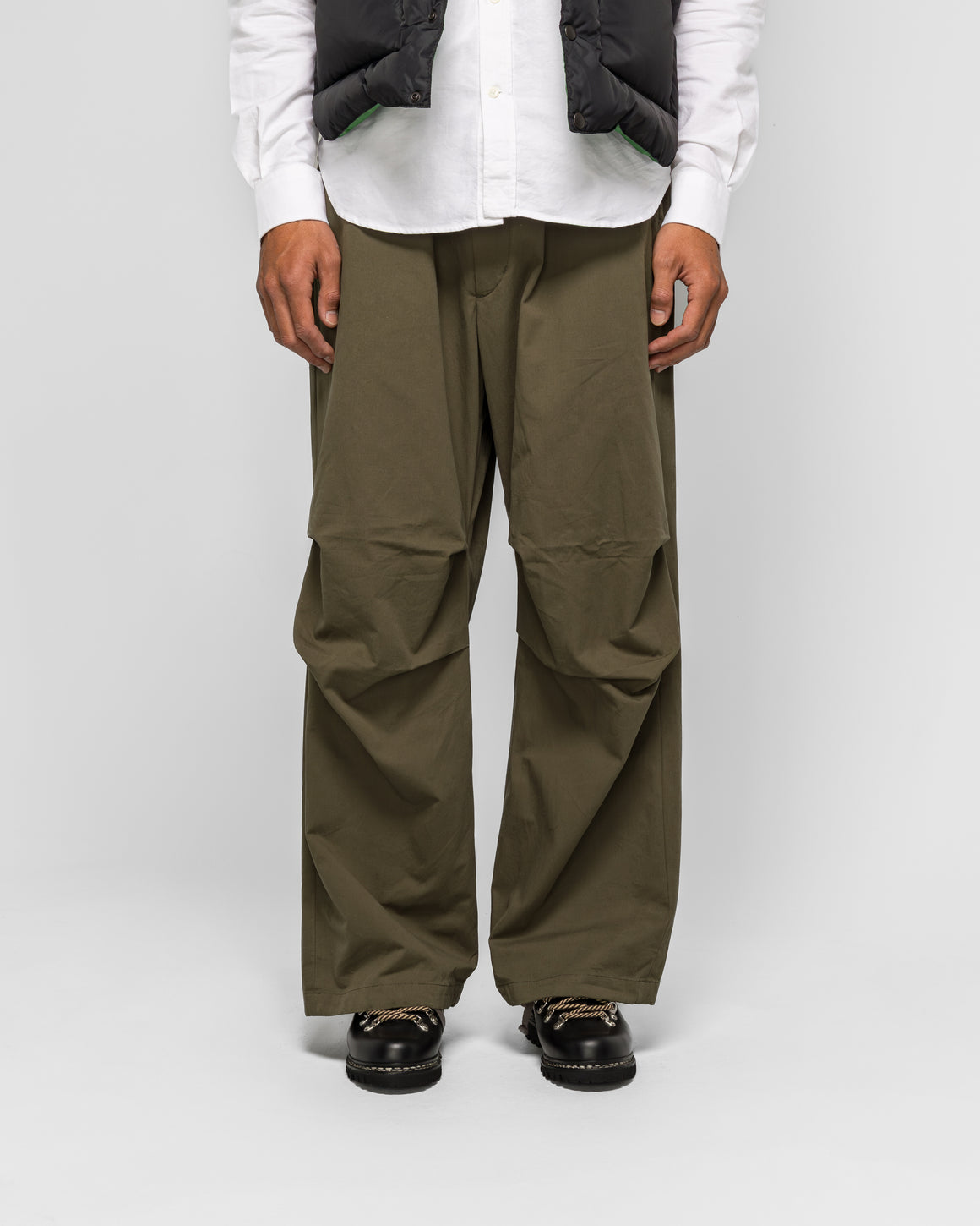 パンツ engineered garments overpant Engineered Garments - Over Pant - Olive Cotton Sanded Cloth | UP THERE