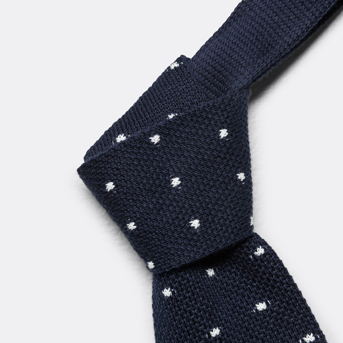 Engineered Garments - Knit Tie - Navy Polka Dot - UP THERE