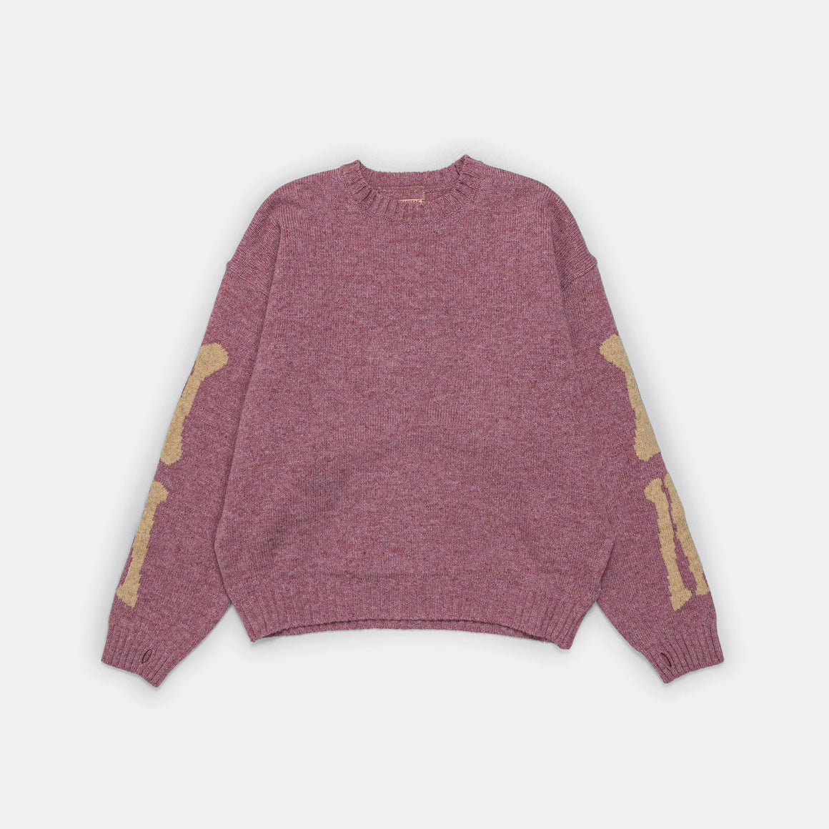 Kapital - 5G Wool BONE Crew Sweater - Natural - UP THERE