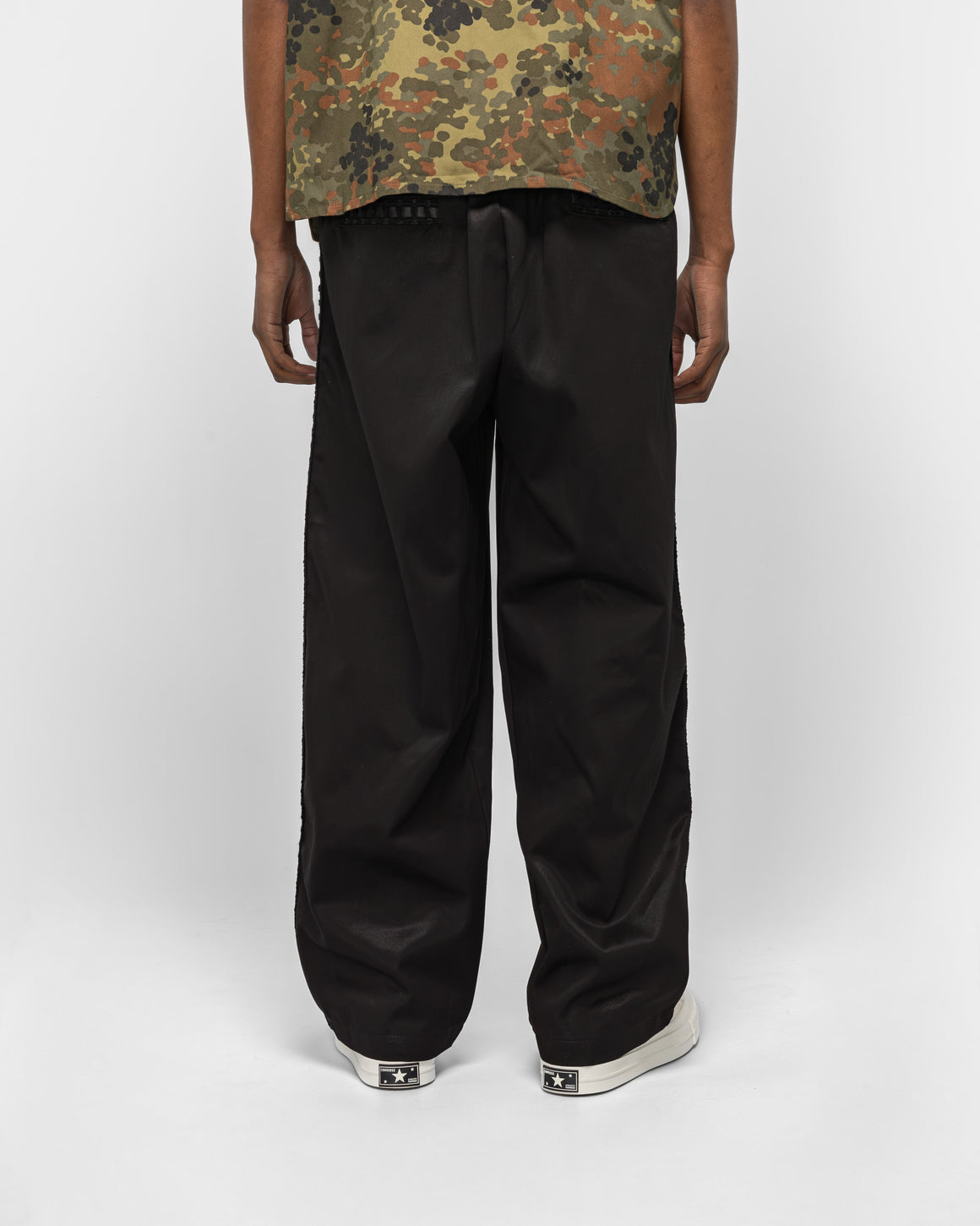 For The Homies - Braided Relax Pant - Black - UP THERE
