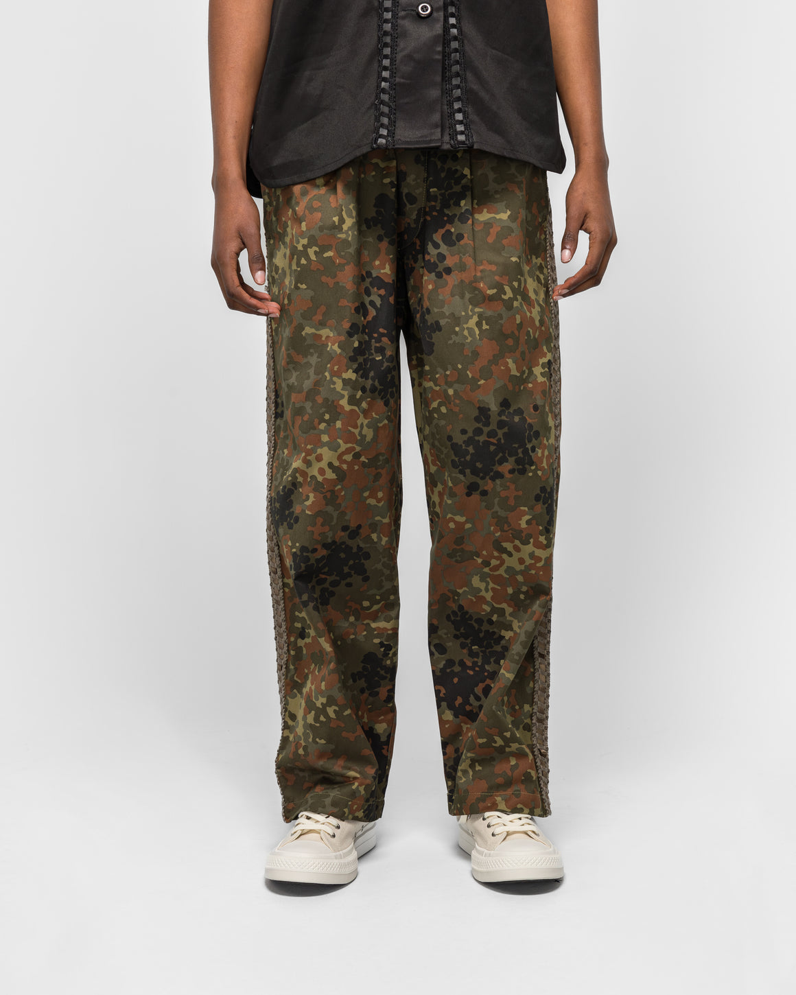 For The Homies - Braided Relax Pant - Camo - UP THERE