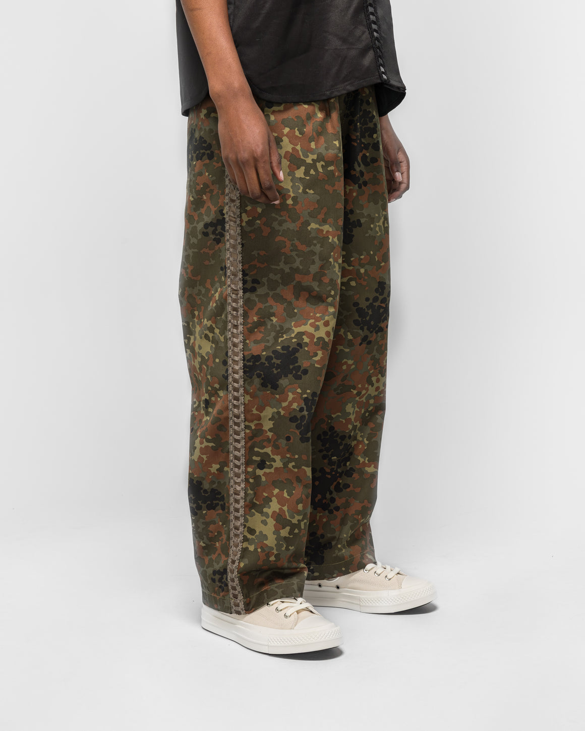 For The Homies - Braided Relax Pant - Camo - UP THERE