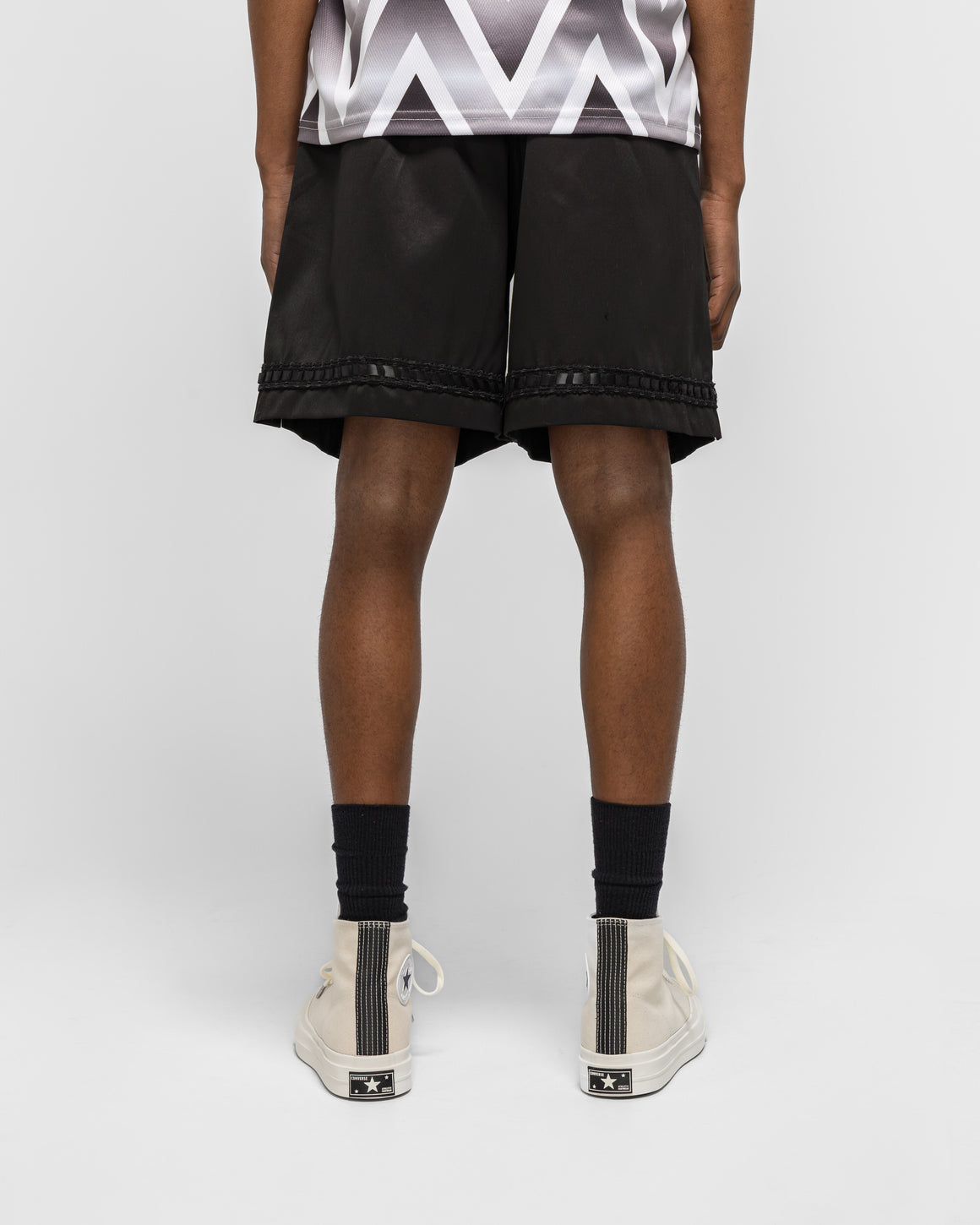For The Homies - Braided Relax Short - Black - UP THERE