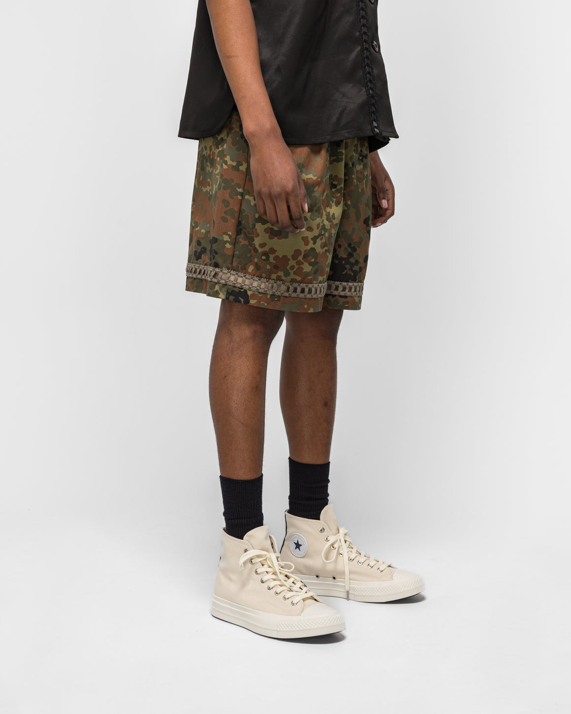 For The Homies - Braided Relax Short - Camo - UP THERE