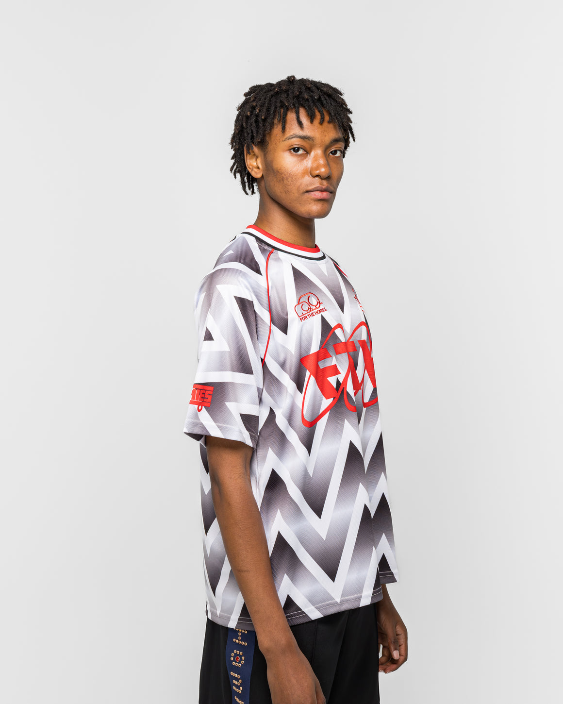 For The Homies - Bruised Soccer Jersey - White - UP THERE