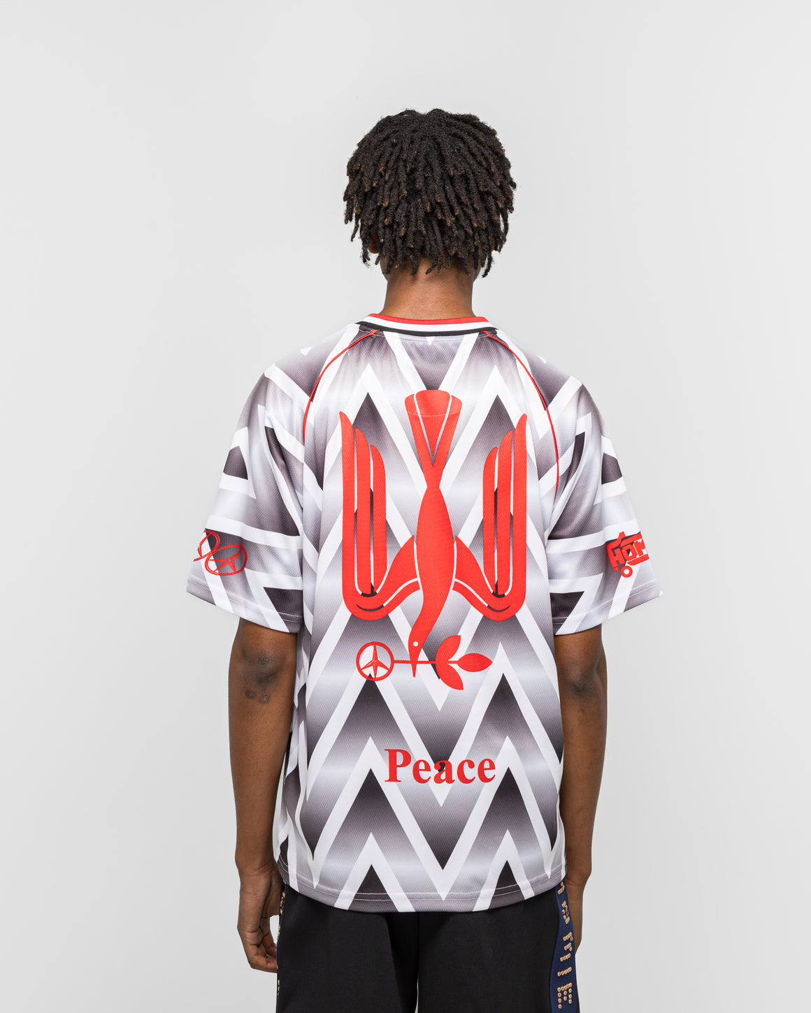 For The Homies - Bruised Soccer Jersey - White - UP THERE