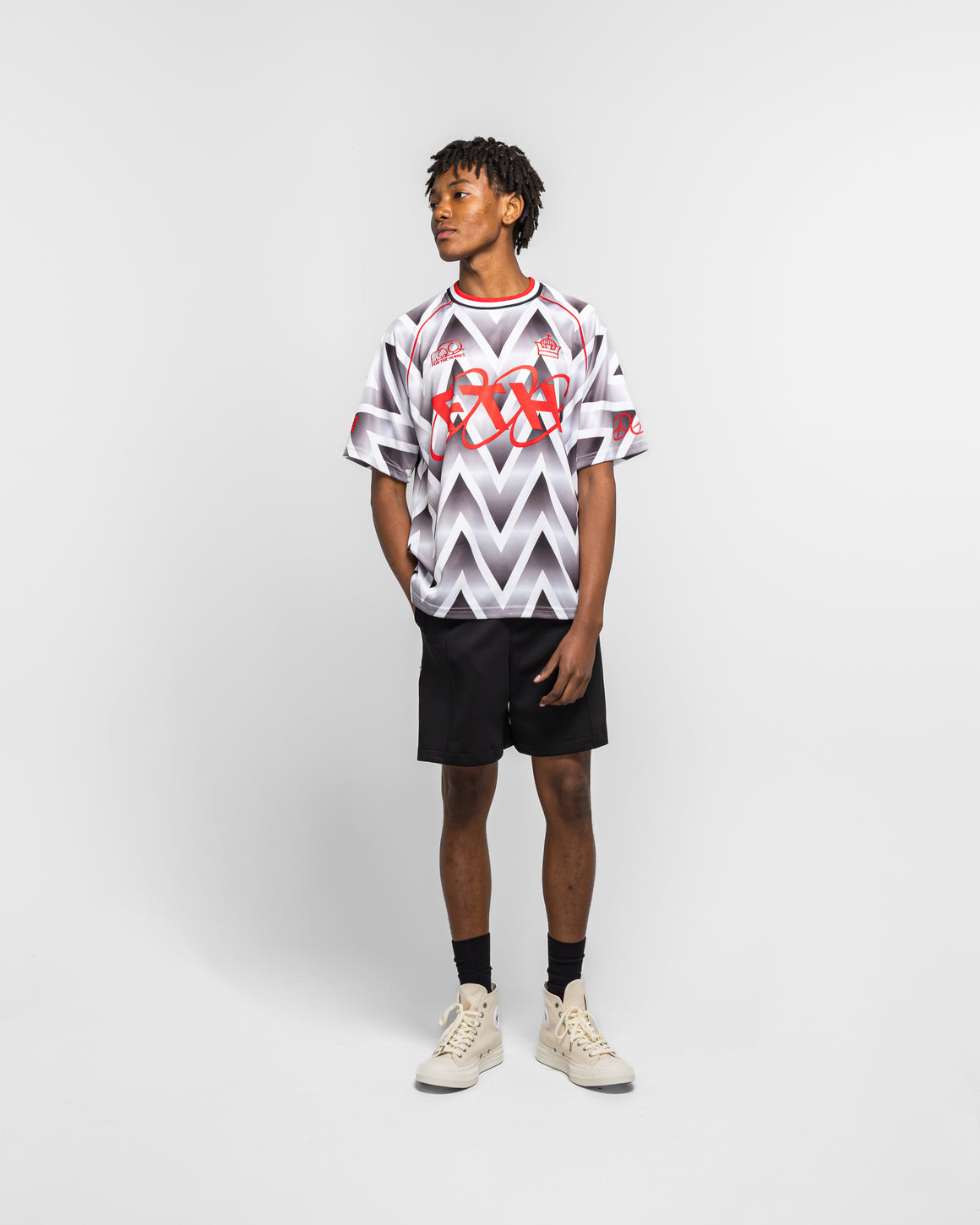 For The Homies - Bruised Soccer Jersey - White - UP THERE