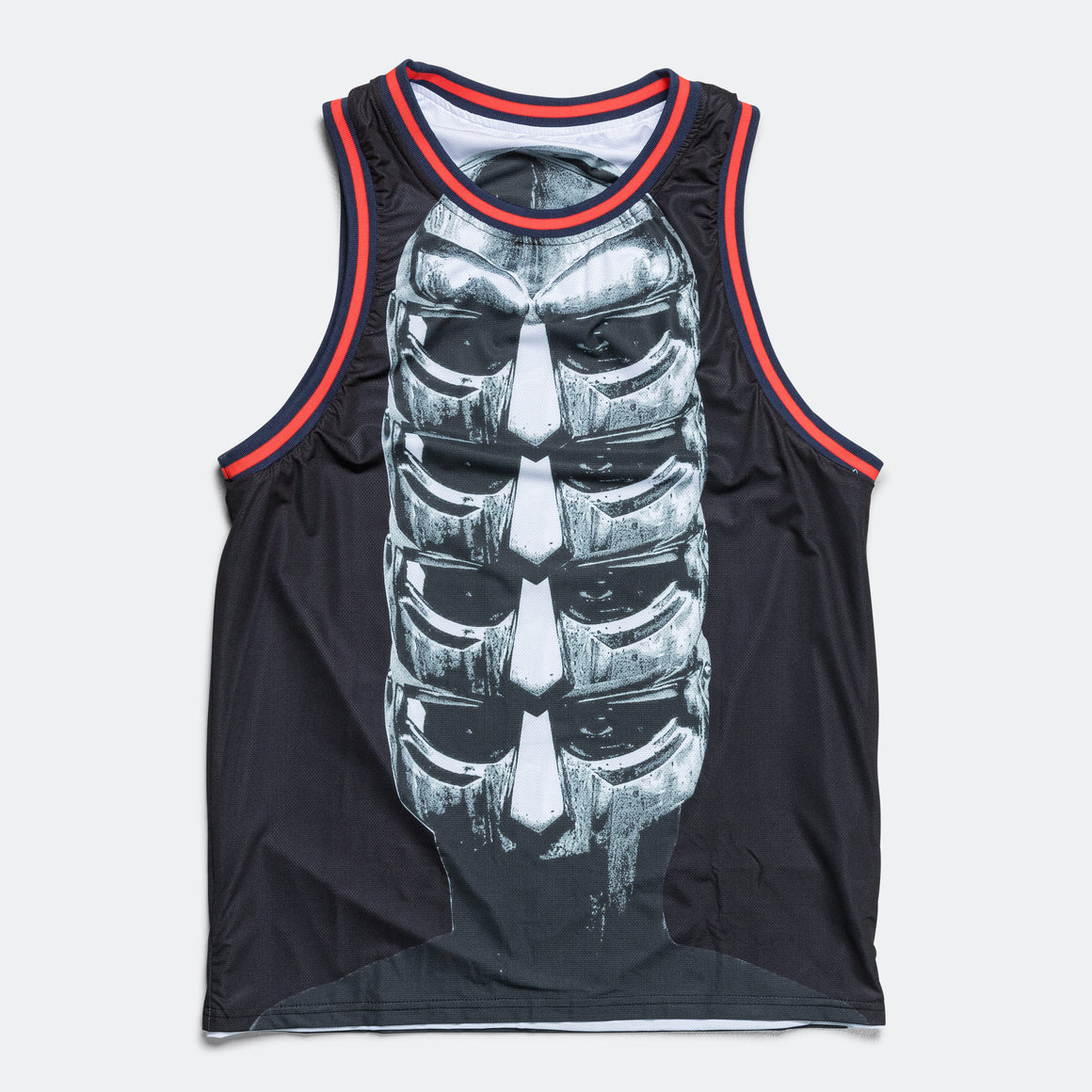 For The Homies - DOOM Mesh Singlet - White/Black Reversible - UP THERE