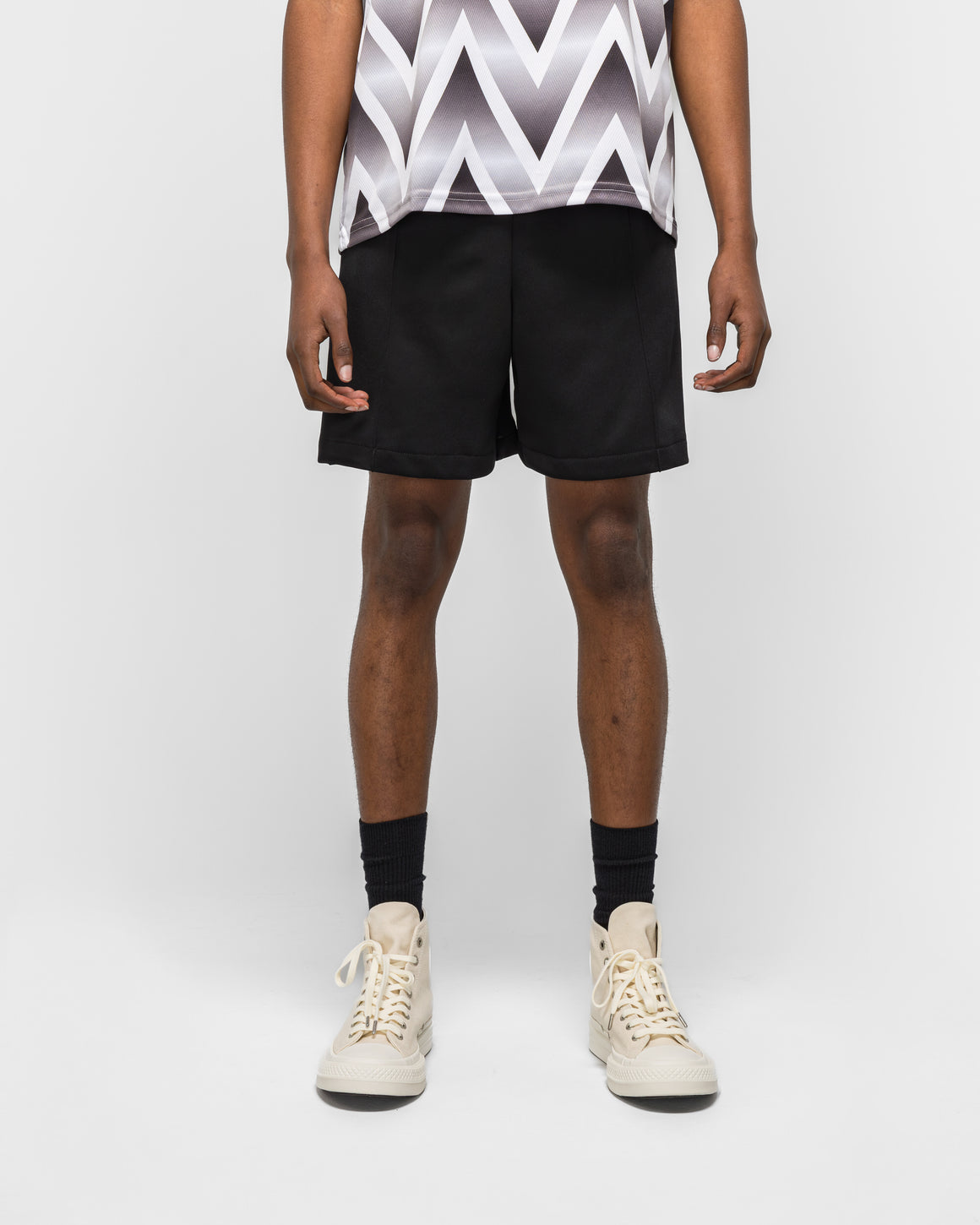 For The Homies - Studded Track Short - Black - UP THERE