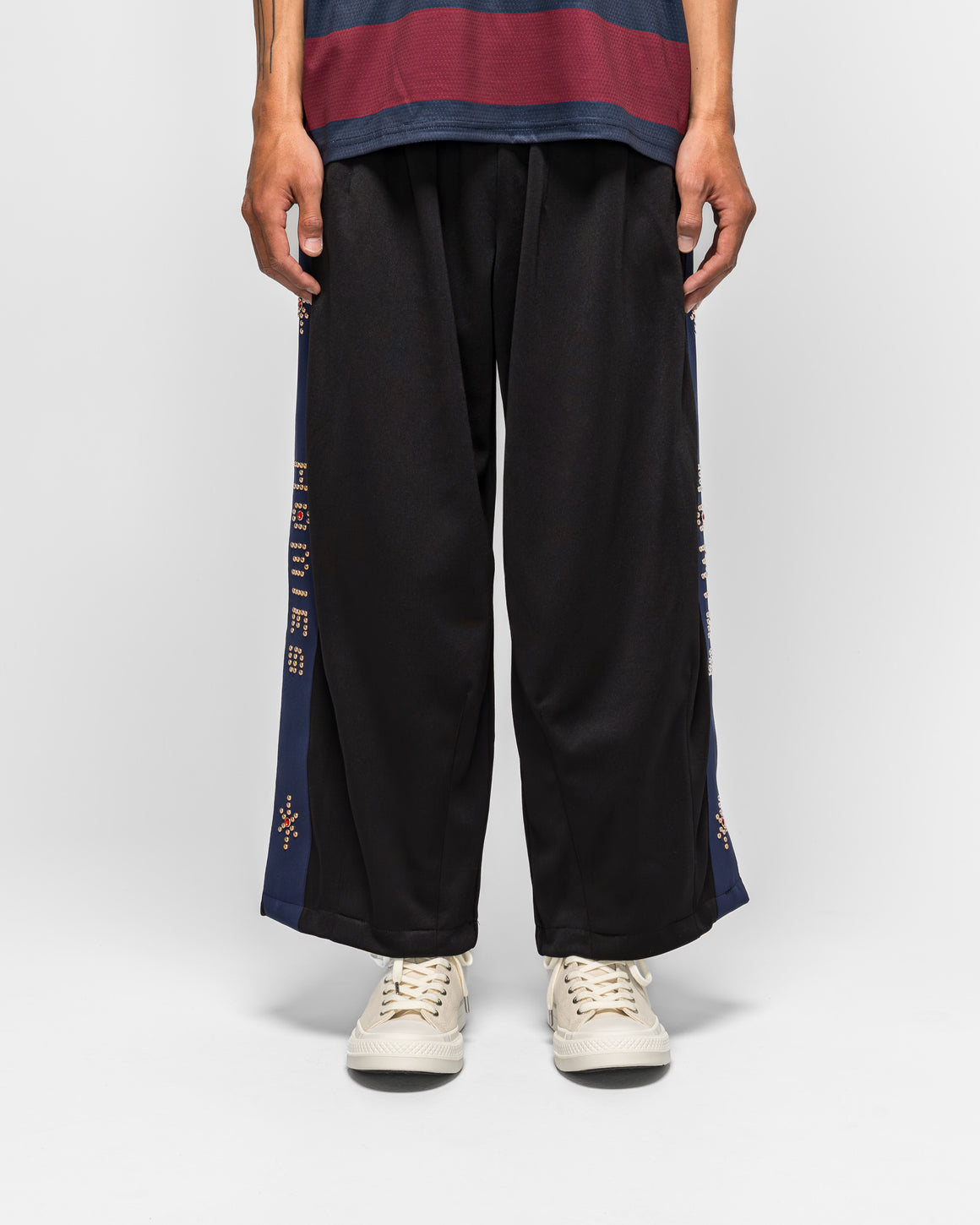 For The Homies - Studded XXTRA Baggy Pant - Black - UP THERE