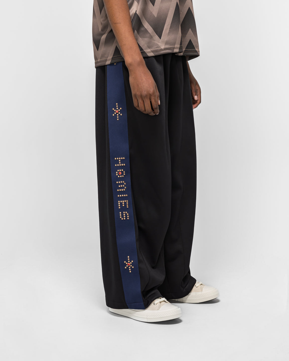 For The Homies - Studded XXTRA Baggy Pant - Black - UP THERE