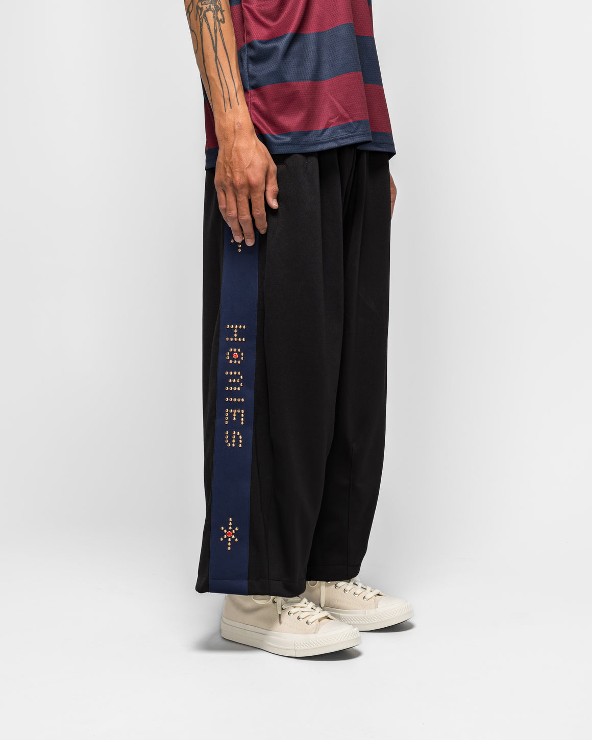 For The Homies - Studded XXTRA Baggy Pant - Black - UP THERE