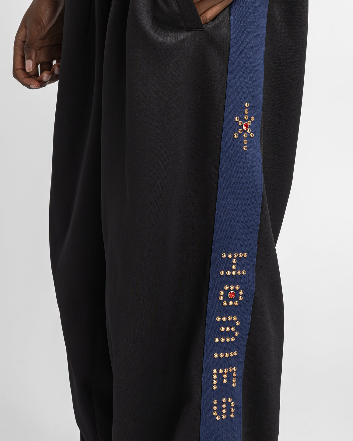 For The Homies - Studded XXTRA Baggy Pant - Black - UP THERE