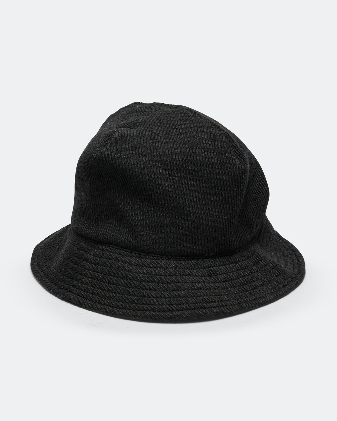 Found Feather - 1 Panel Military Sun Hat - Black - UP THERE