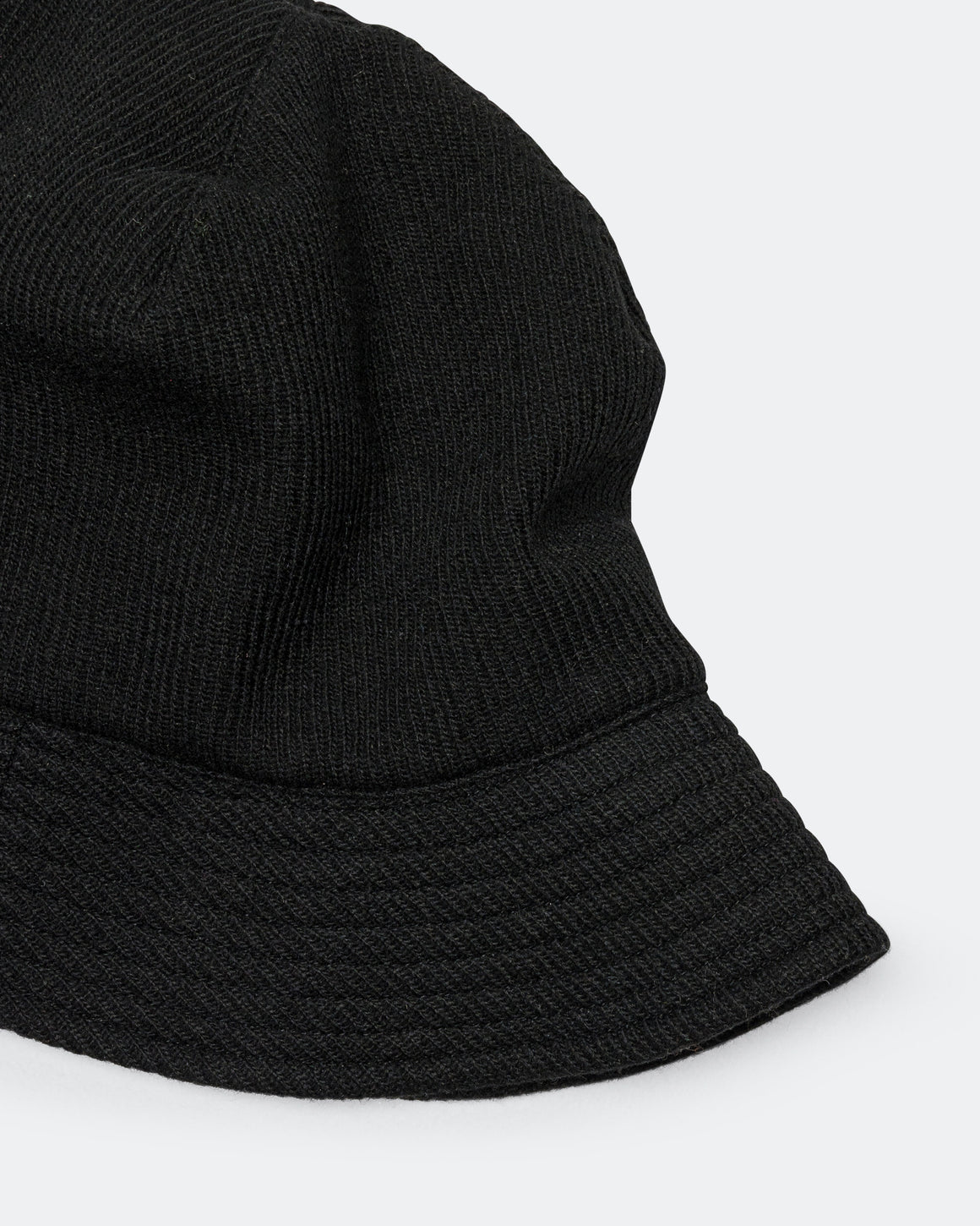 Found Feather - 1 Panel Military Sun Hat - Black - UP THERE