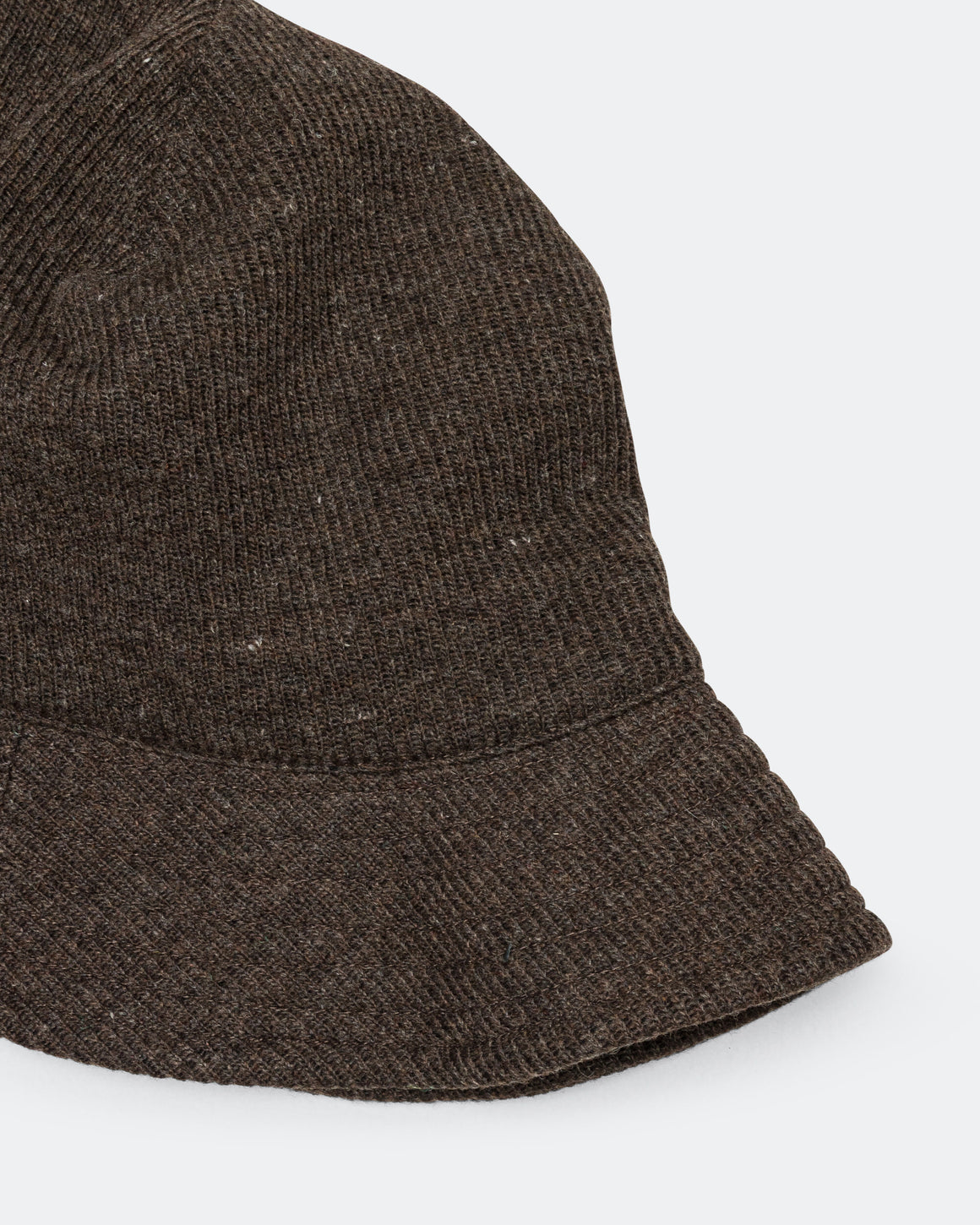 Found Feather - 1 Panel Military Sun Hat - Brown - UP THERE