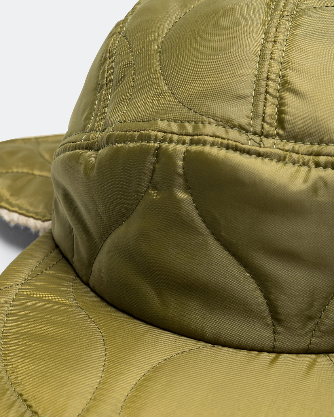 Found Feather - Halfmoon Cap w/ Ears - Green - UP THERE