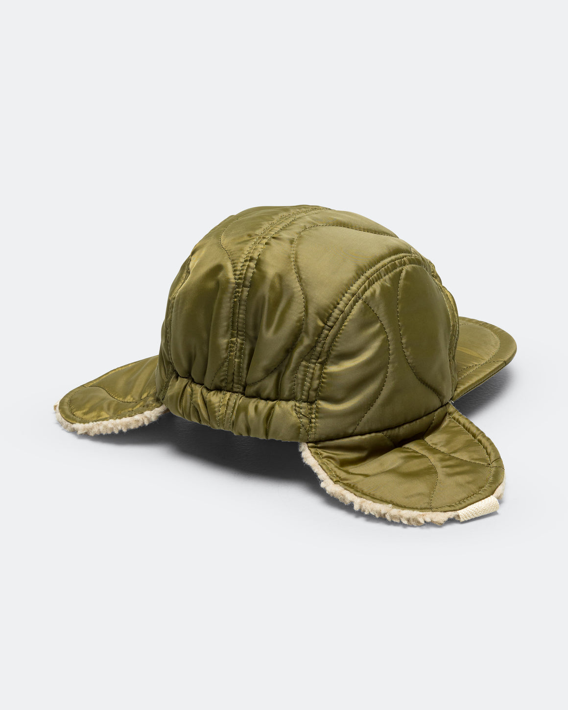 Found Feather - Halfmoon Cap w/ Ears - Green - UP THERE