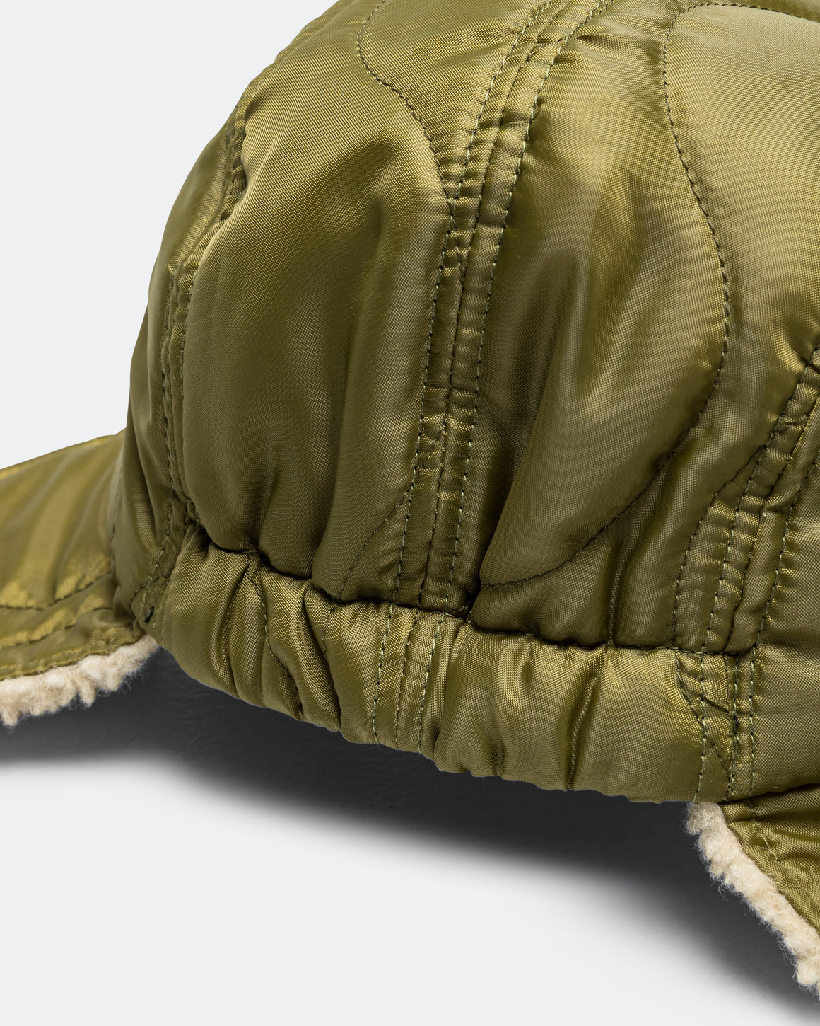 Found Feather - Halfmoon Cap w/ Ears - Green - UP THERE