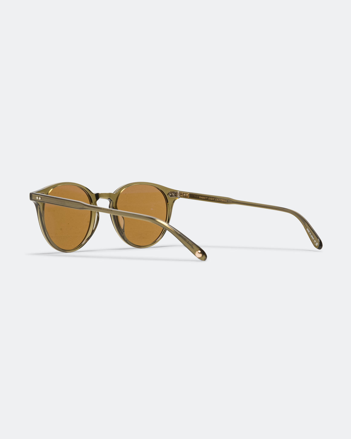 Garrett Leight - Cyprus Sun 47 - Willow/Semi-Flat Pure Coffee - UP THERE