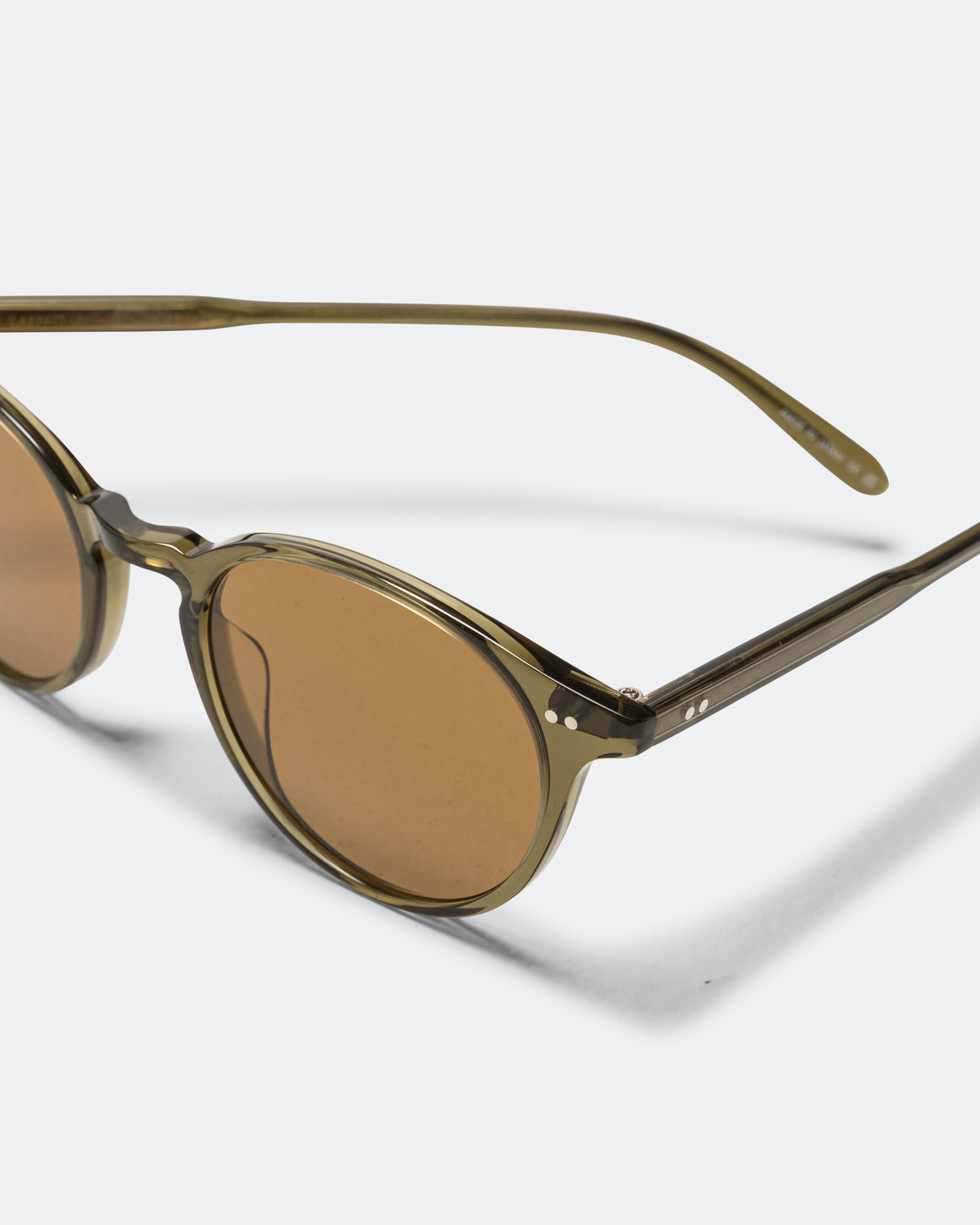 Garrett Leight - Cyprus Sun 47 - Willow/Semi-Flat Pure Coffee - UP THERE
