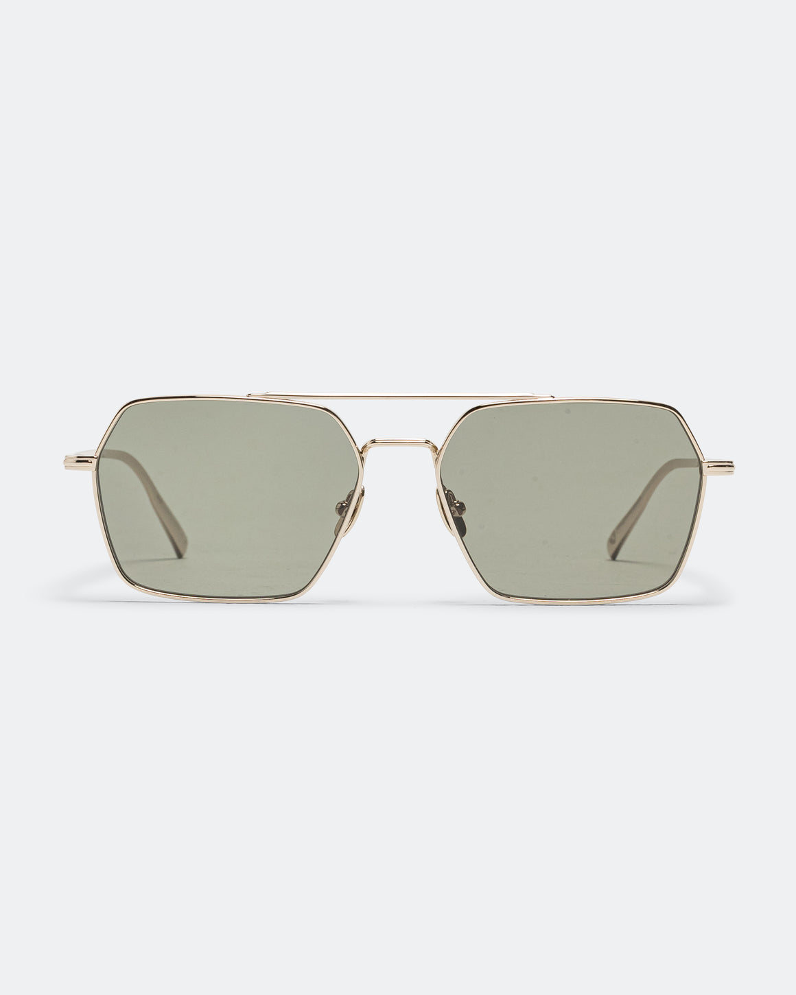 Garrett Leight - Alta Sun 57 - Radiant Gold /Semi-Flat Green - UP THERE