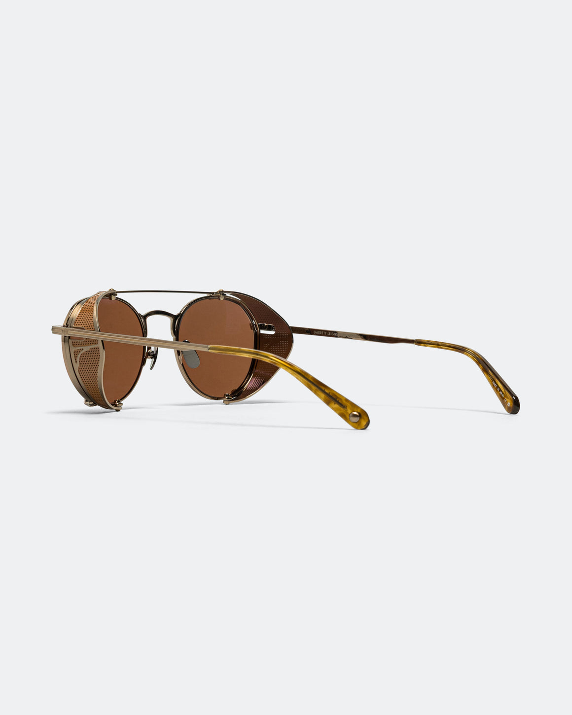 Garrett Leight - Ocampo Sun 49 - Antique Gold-Elixir/Semi-Flat Oak - UP THERE