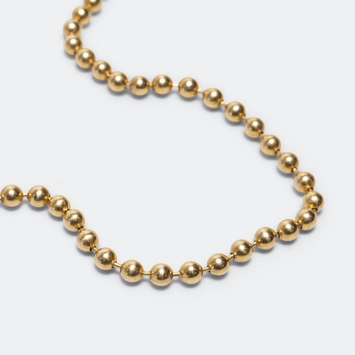 Good Art Hlywd - Ball Chain Necklace Goosebumps - A - 18K Gold - UP THERE