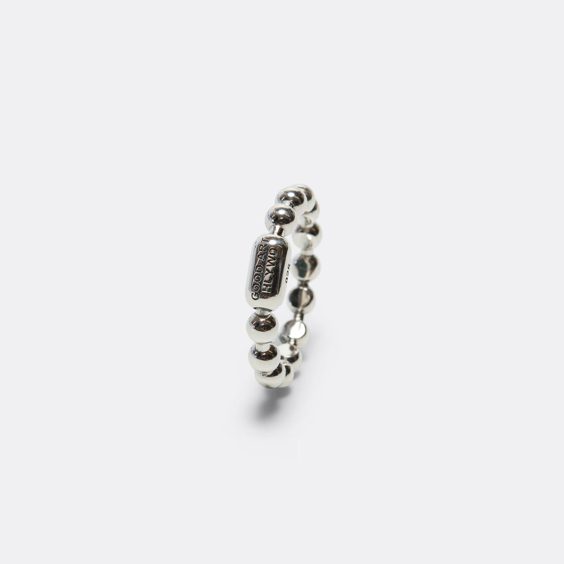 Ball Chain Ring Smooth - A - 925 Silver