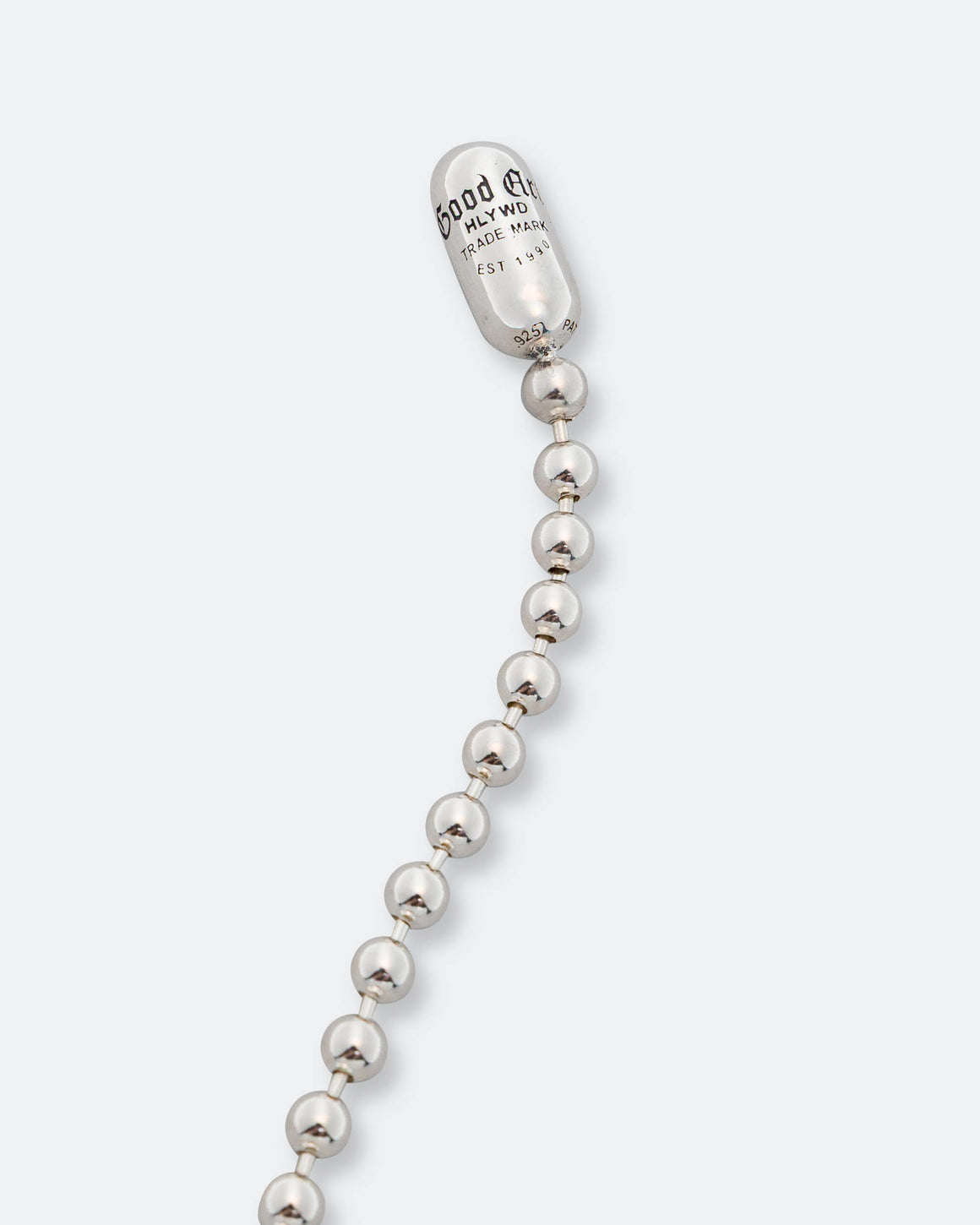 Good Art Hlywd - Poplock Ball Chain Necklace - Logo - 925 Silver - UP THERE