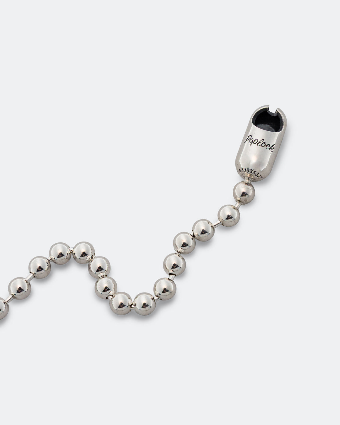 Good Art Hlywd - Poplock Necklace Ball Chain - Logo - 925 Silver - UP THERE