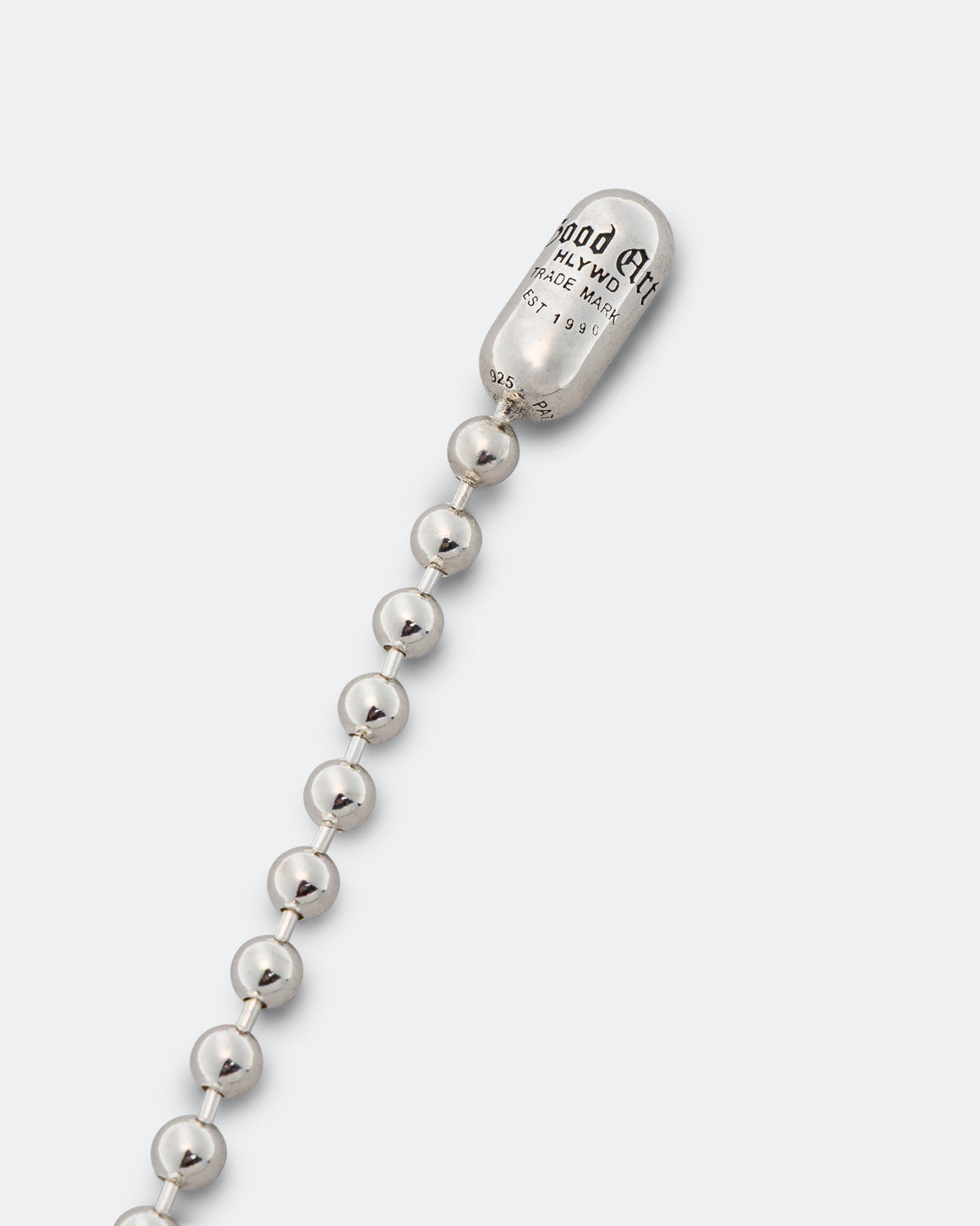 Good Art Hlywd - Poplock Necklace Ball Chain - Logo - 925 Silver - UP THERE