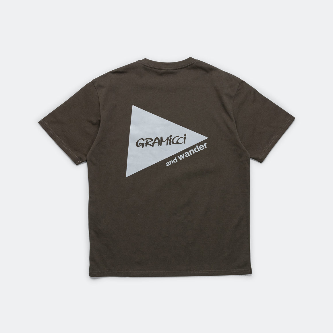 Gramicci - Backprint Tee × and wander - Green - UP THERE