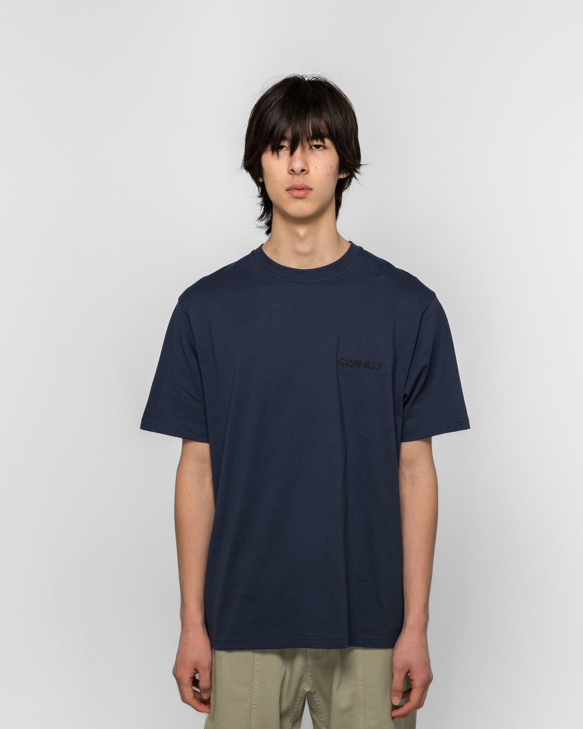Gramicci - Bass Tee - Navy - UP THERE
