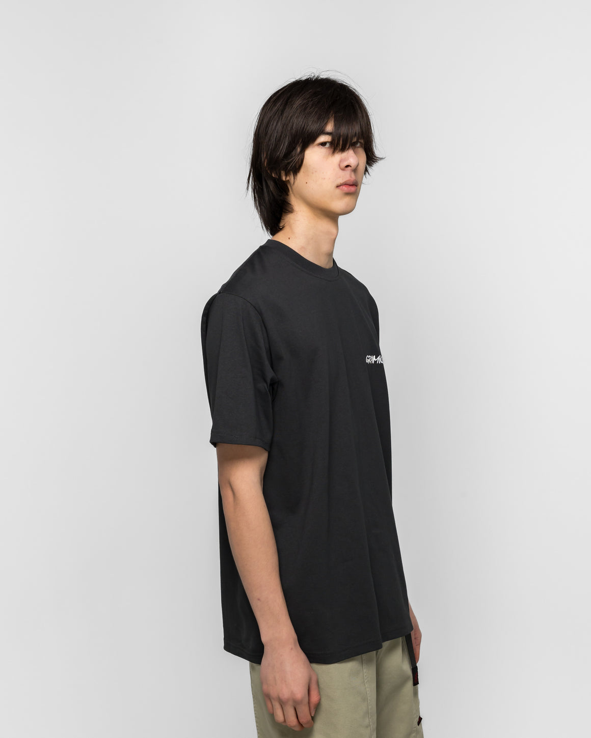 Gramicci - Bass Tee - Vintage Black - UP THERE