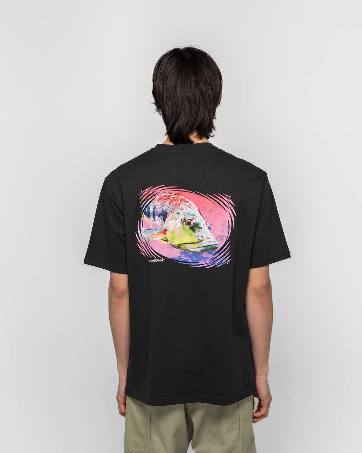 Gramicci - Bass Tee - Vintage Black - UP THERE