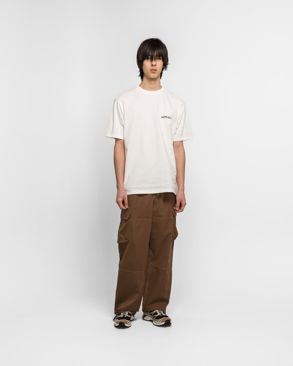 Gramicci - Bass Tee - White - UP THERE