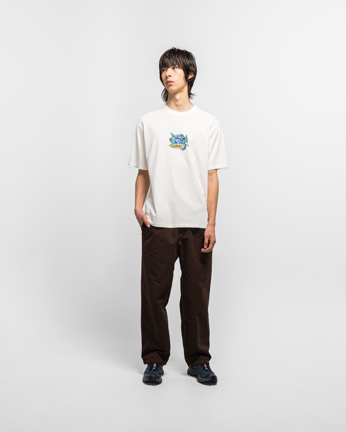 Gramicci - Blueberry Tee - White - UP THERE