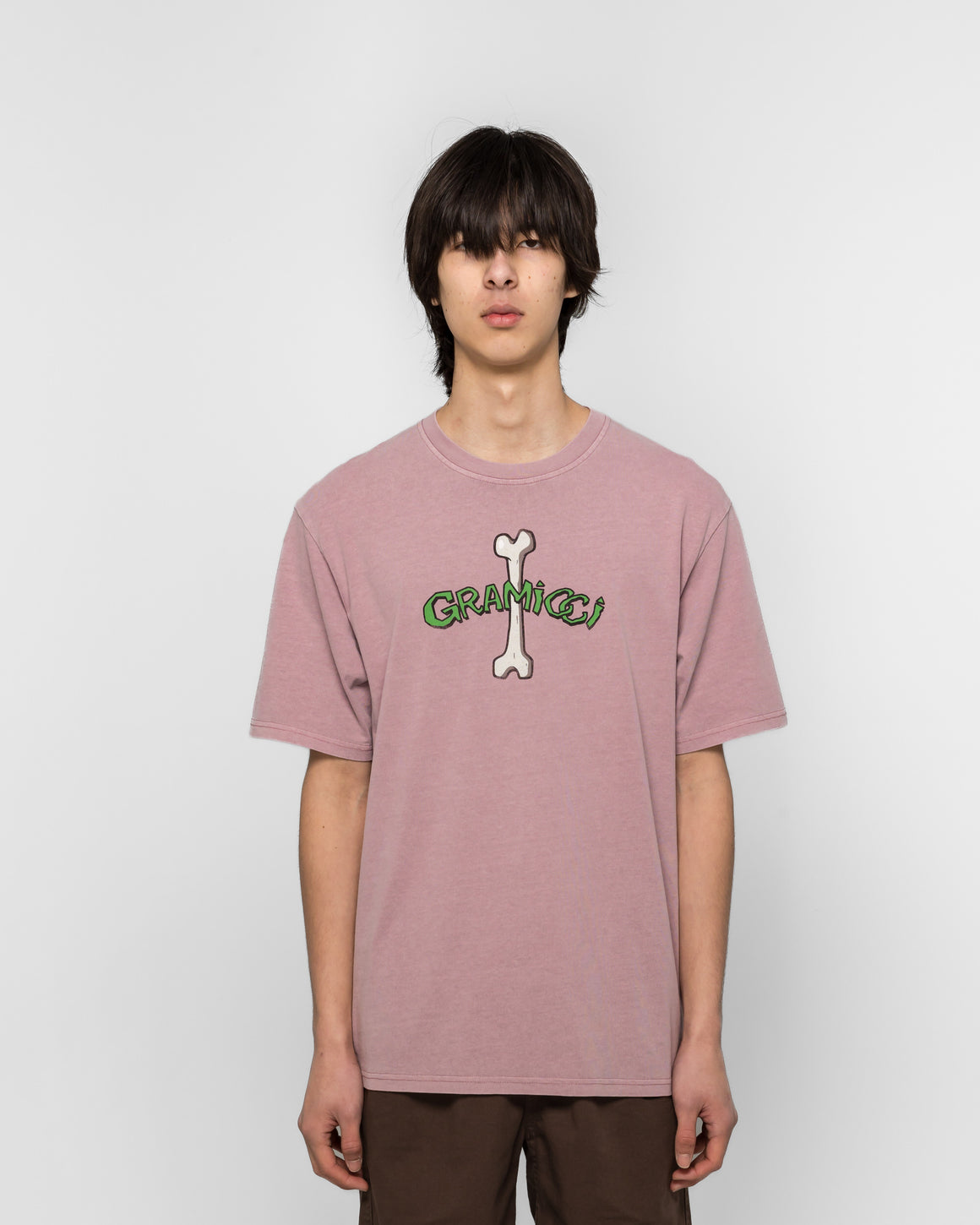 Gramicci - Bone Tee Pigment Dyed - Lilac Pigment - UP THERE