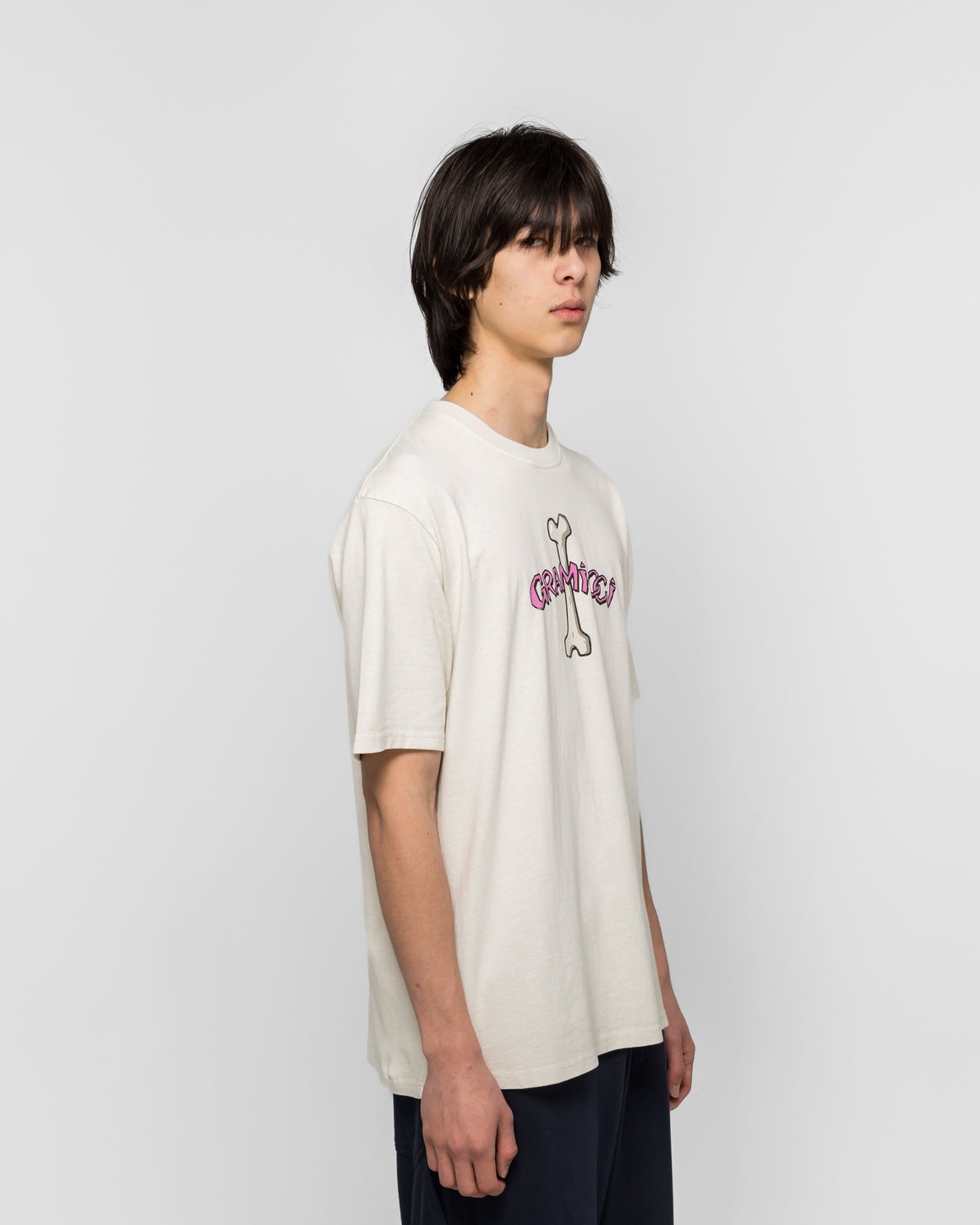 Gramicci - Bone Tee Pigment Dyed - Natural Pigment - UP THERE