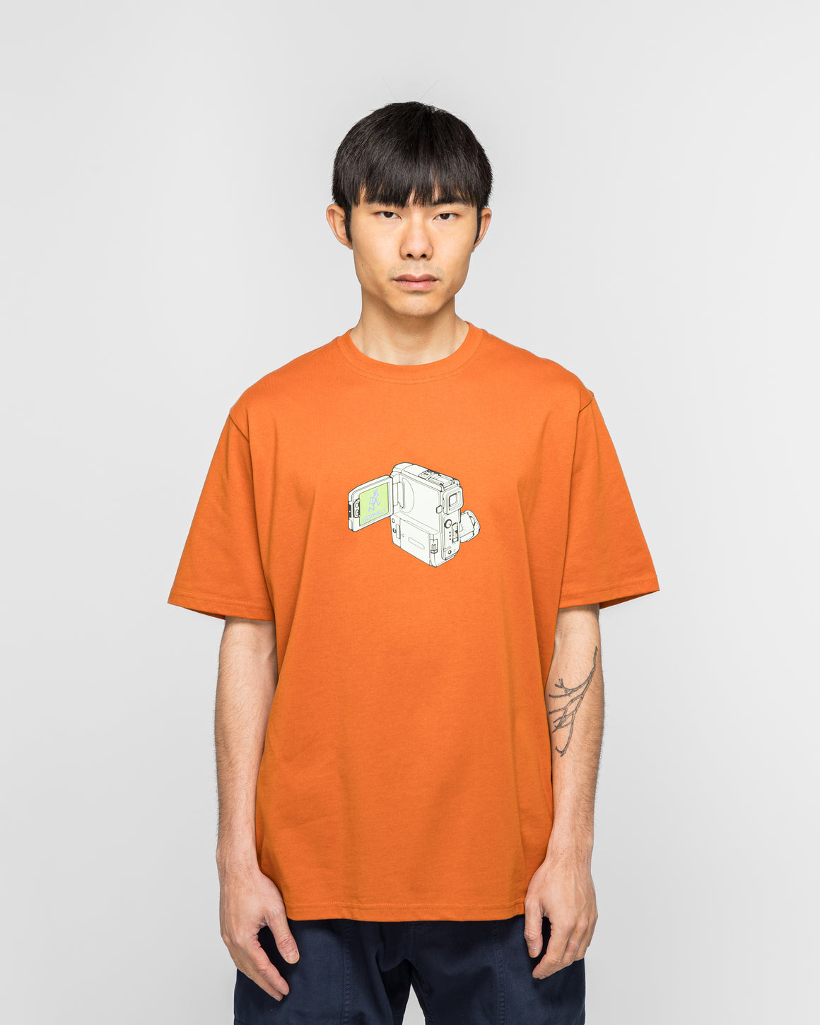 Gramicci - Camcorder Tee - Burnt Orange - UP THERE