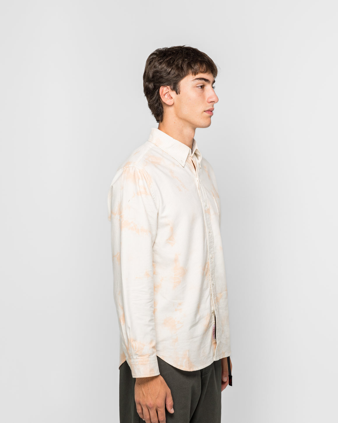 Gramicci - Classic Oxford Bleached Shirt - Stripe - UP THERE