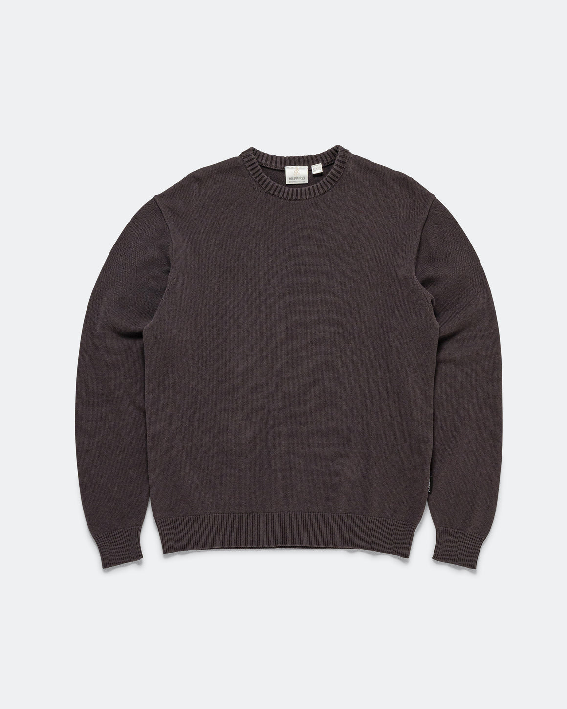 Gramicci - Cotton Knit Crew - Charcoal - UP THERE