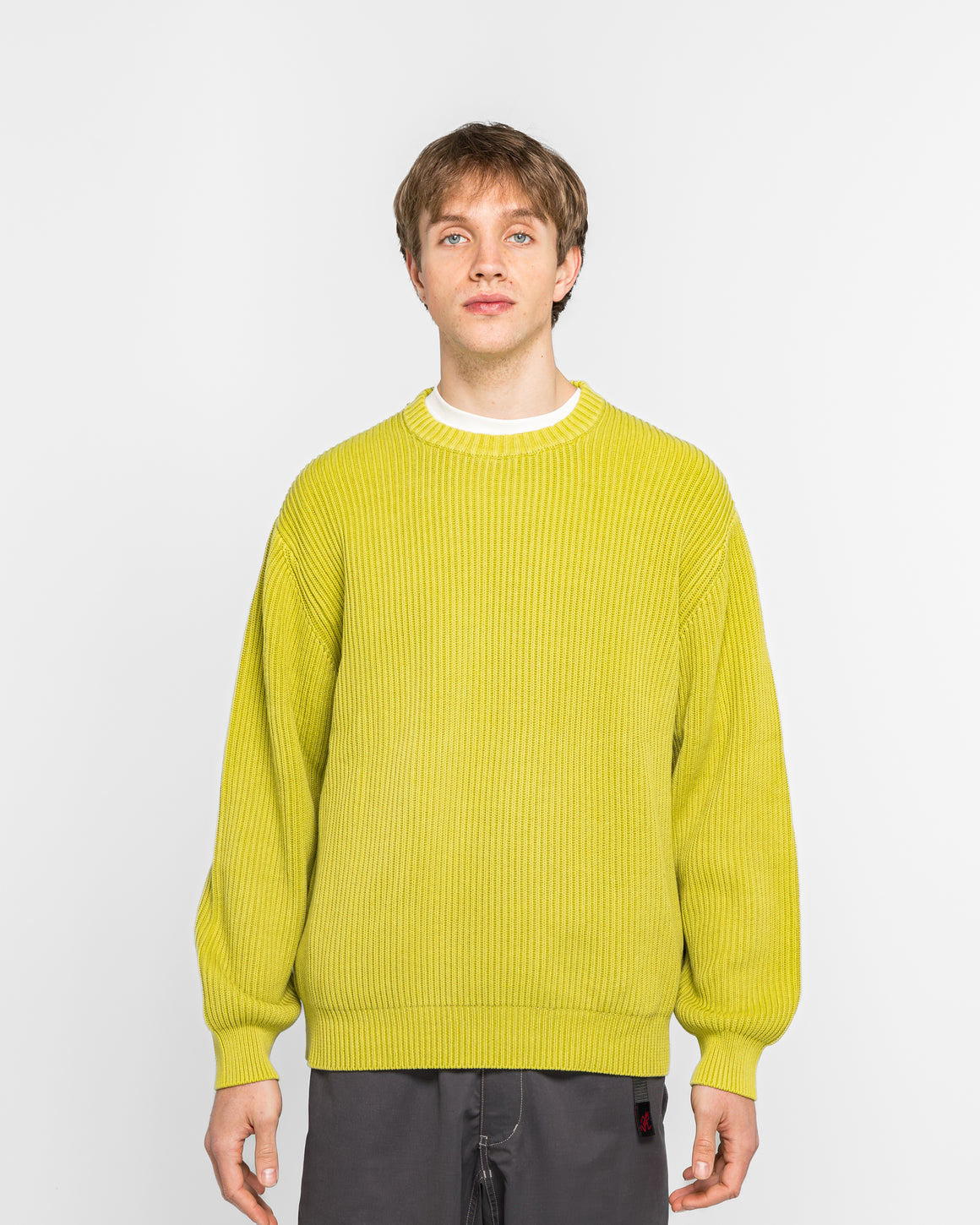 Gramicci - Cotton Knit Sweater - Mist Green - UP THERE