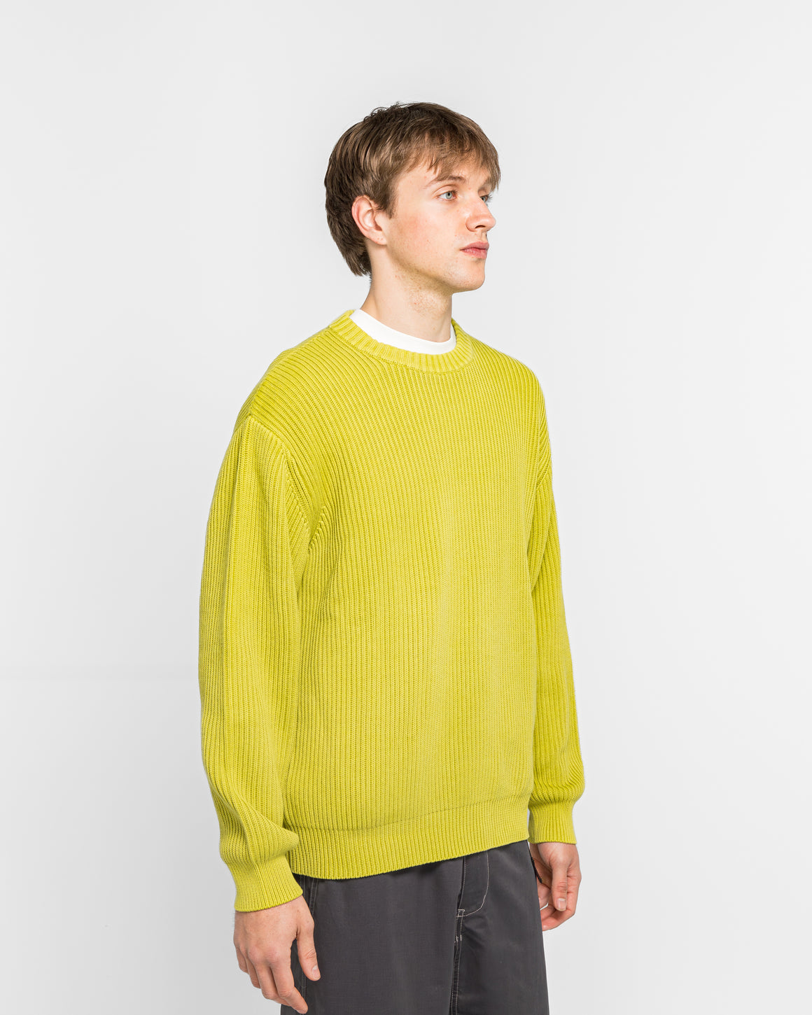 Gramicci - Cotton Knit Sweater - Mist Green - UP THERE